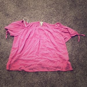 Off the shoulder crop top